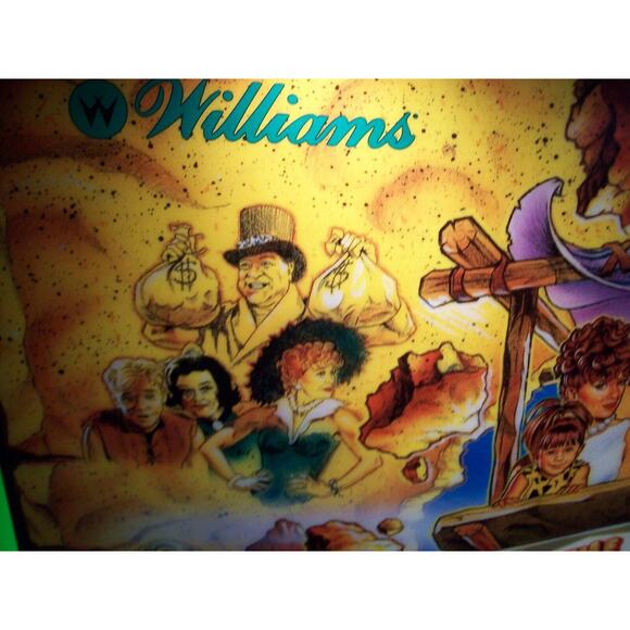 The Flintstones Pinball Machine Translite Game Art Original NOS 1994 - Picture 7 of 10